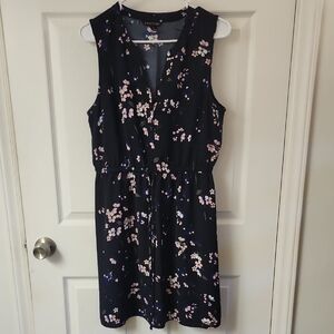 41 Hawthorn Black and Pink Floral Mini Dress